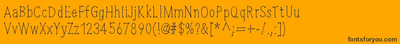 Cheesewine Font – Black Fonts on Orange Background