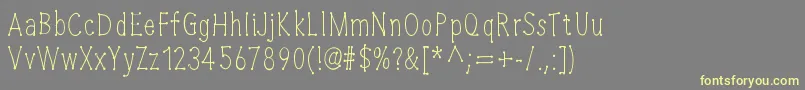 Cheesewine Font – Yellow Fonts on Gray Background
