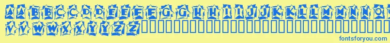 Lisätietoja Astab ffy-fontista Astab ffy-fontti – siniset fontit keltaisella taustalla