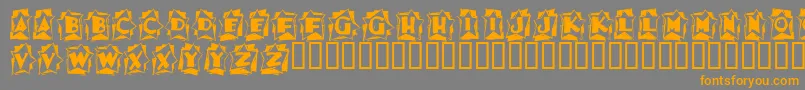Шрифт Astab ffy – оранжевые шрифты на сером фоне