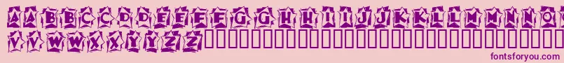 Astab ffy Font – Purple Fonts on Pink Background