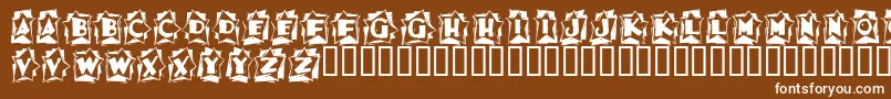 Шрифт Astab ffy – белые шрифты на коричневом фоне