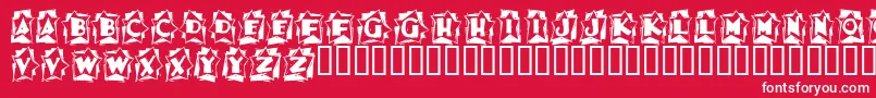 Astab ffy Font – White Fonts on Red Background