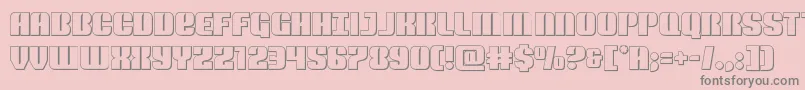 Nightwraithout Font – Gray Fonts on Pink Background