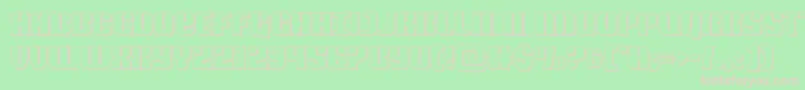 Nightwraithout Font – Pink Fonts on Green Background