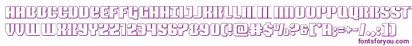 Nightwraithout Font – Purple Fonts on White Background