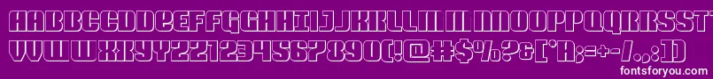 Nightwraithout Font – White Fonts on Purple Background