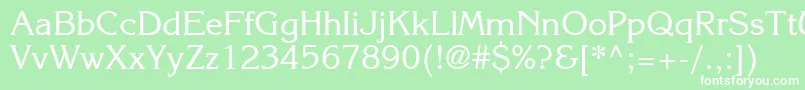 Karlajohnson5Regularsh Font – White Fonts on Green Background