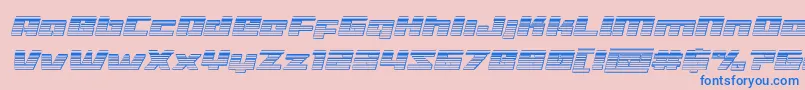Weitere Informationen zur Turbochargechromeital-Schriftart Turbochargechromeital-Schriftart – Blaue Schriften auf rosa Hintergrund