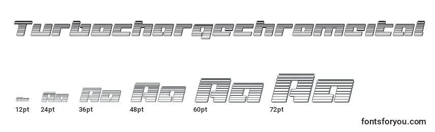Размеры шрифта Turbochargechromeital