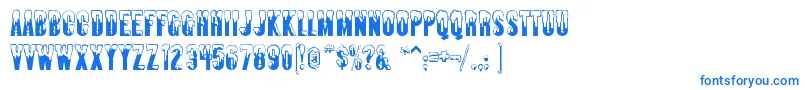 Almonte ffy Font – Blue Fonts on White Background