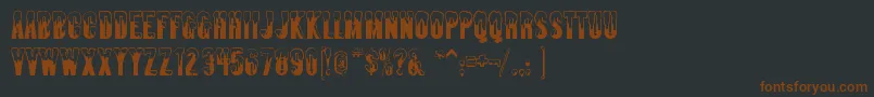 Almonte ffy Font – Brown Fonts on Black Background