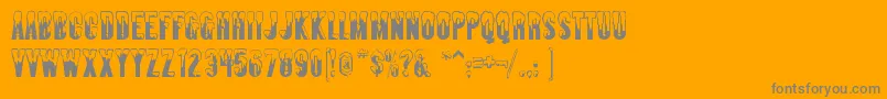 Almonte ffy Font – Gray Fonts on Orange Background