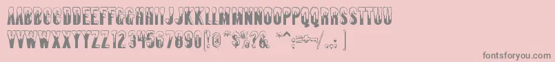 Almonte ffy Font – Gray Fonts on Pink Background