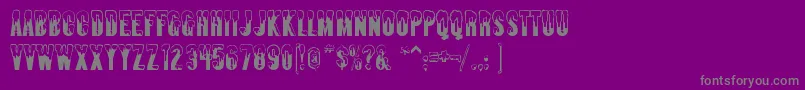 Almonte ffy Font – Gray Fonts on Purple Background