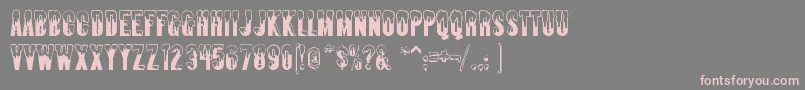 Almonte ffy Font – Pink Fonts on Gray Background