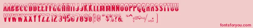 Almonte ffy Font – Red Fonts on Pink Background