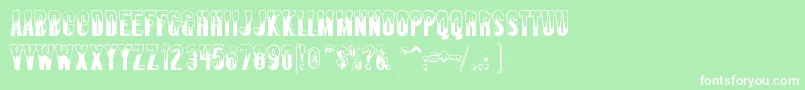 Almonte ffy Font – White Fonts on Green Background