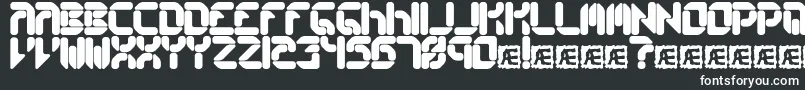 Шрифт Collecrs1 – белые шрифты на чёрном фоне