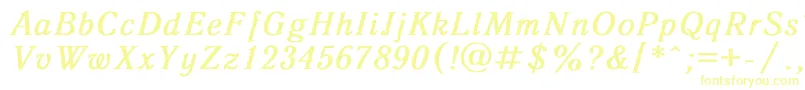 Police Antiqua2 – polices jaunes
