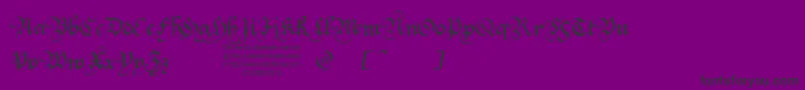 SquareTextTryout-Schriftart – Schwarze Schriften auf violettem Hintergrund