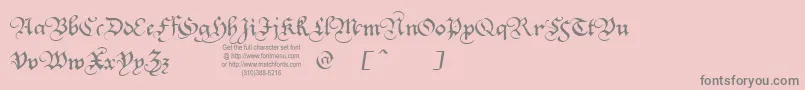 フォントSquareTextTryout – ピンクの背景に灰色の文字