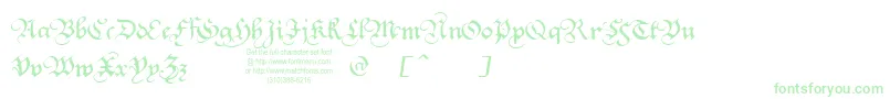 SquareTextTryout-Schriftart – Grüne Schriften
