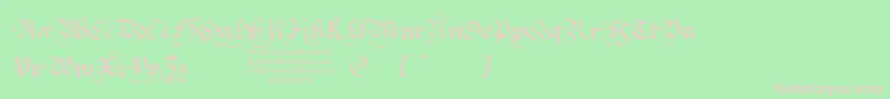 SquareTextTryout Font – Pink Fonts on Green Background