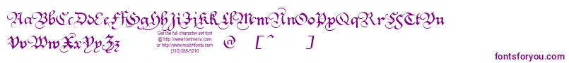 Шрифт SquareTextTryout – фиолетовые шрифты на белом фоне