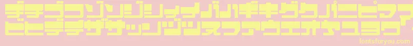 Ejecjup Font – Yellow Fonts on Pink Background