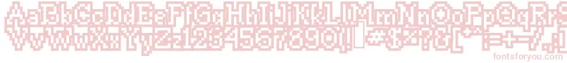 Thissmackyoutlin Font – Pink Fonts on White Background