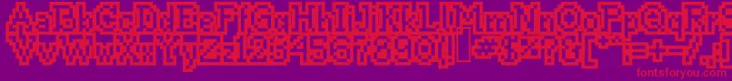 fuente Thissmackyoutlin – Fuentes Rojas Sobre Fondo Morado