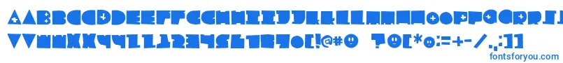 LfChildsplay-Schriftart – Blaue Schriften