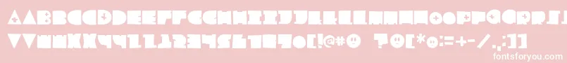 LfChildsplay Font – White Fonts on Pink Background