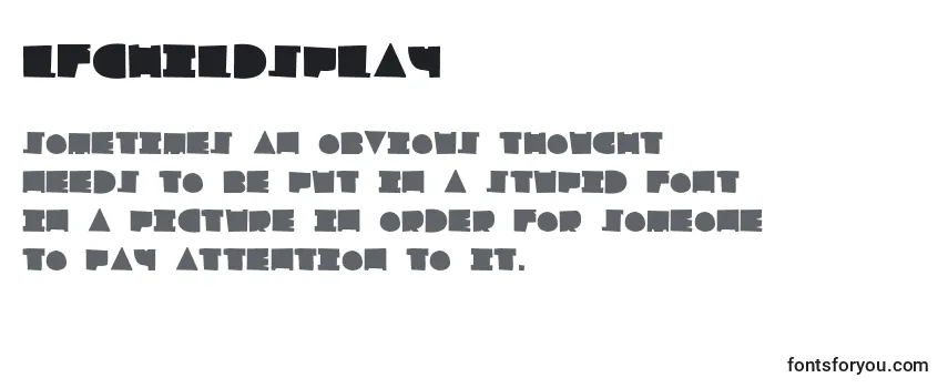 Review of the LfChildsplay Font