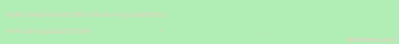 フォントJuicyboxes – 緑の背景にピンクのフォント