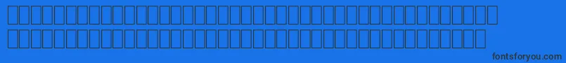 FabreseDemiaSwissCheese Font – Black Fonts on Blue Background