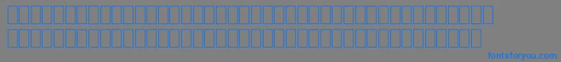 FabreseDemiaSwissCheese Font – Blue Fonts on Gray Background