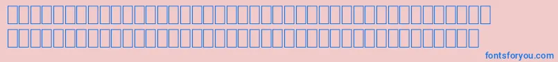 FabreseDemiaSwissCheese-Schriftart – Blaue Schriften auf rosa Hintergrund