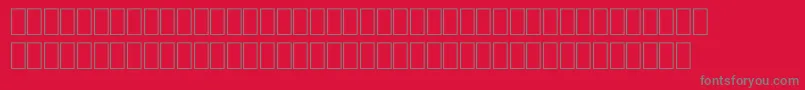 FabreseDemiaSwissCheese Font – Gray Fonts on Red Background