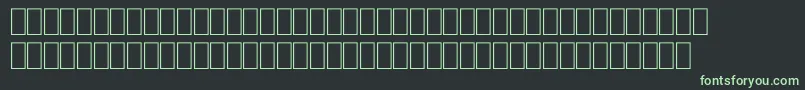 FabreseDemiaSwissCheese Font – Green Fonts on Black Background