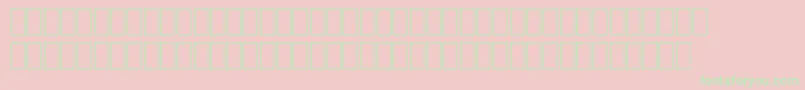 FabreseDemiaSwissCheese Font – Green Fonts on Pink Background