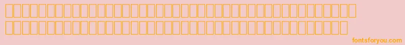 FabreseDemiaSwissCheese Font – Orange Fonts on Pink Background