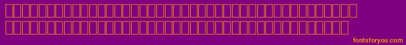 FabreseDemiaSwissCheese Font – Orange Fonts on Purple Background