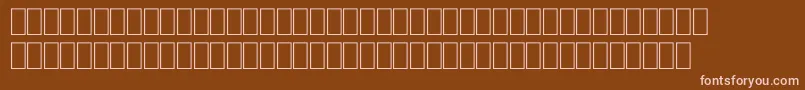 FabreseDemiaSwissCheese Font – Pink Fonts on Brown Background