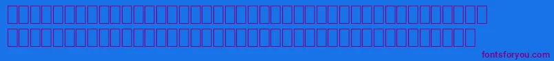 FabreseDemiaSwissCheese Font – Purple Fonts on Blue Background