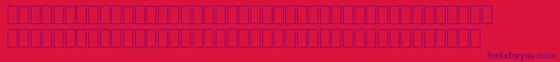 FabreseDemiaSwissCheese Font – Purple Fonts on Red Background