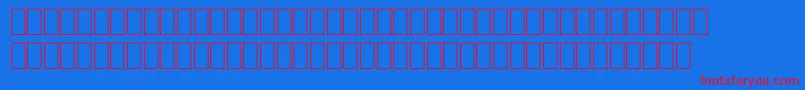 フォントFabreseDemiaSwissCheese – 赤い文字の青い背景