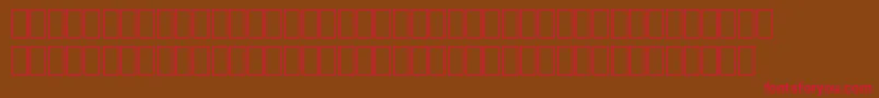 FabreseDemiaSwissCheese Font – Red Fonts on Brown Background