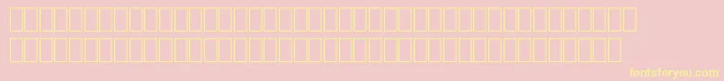 FabreseDemiaSwissCheese Font – Yellow Fonts on Pink Background